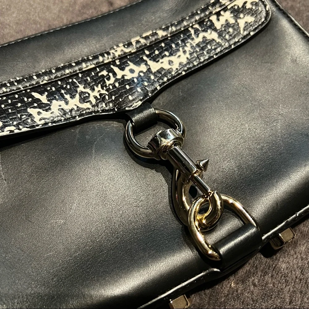 Rebecca Minkoff Convertible MAC “Morning After Clutch” Bag. Black Leather. - Picture 4 of 12